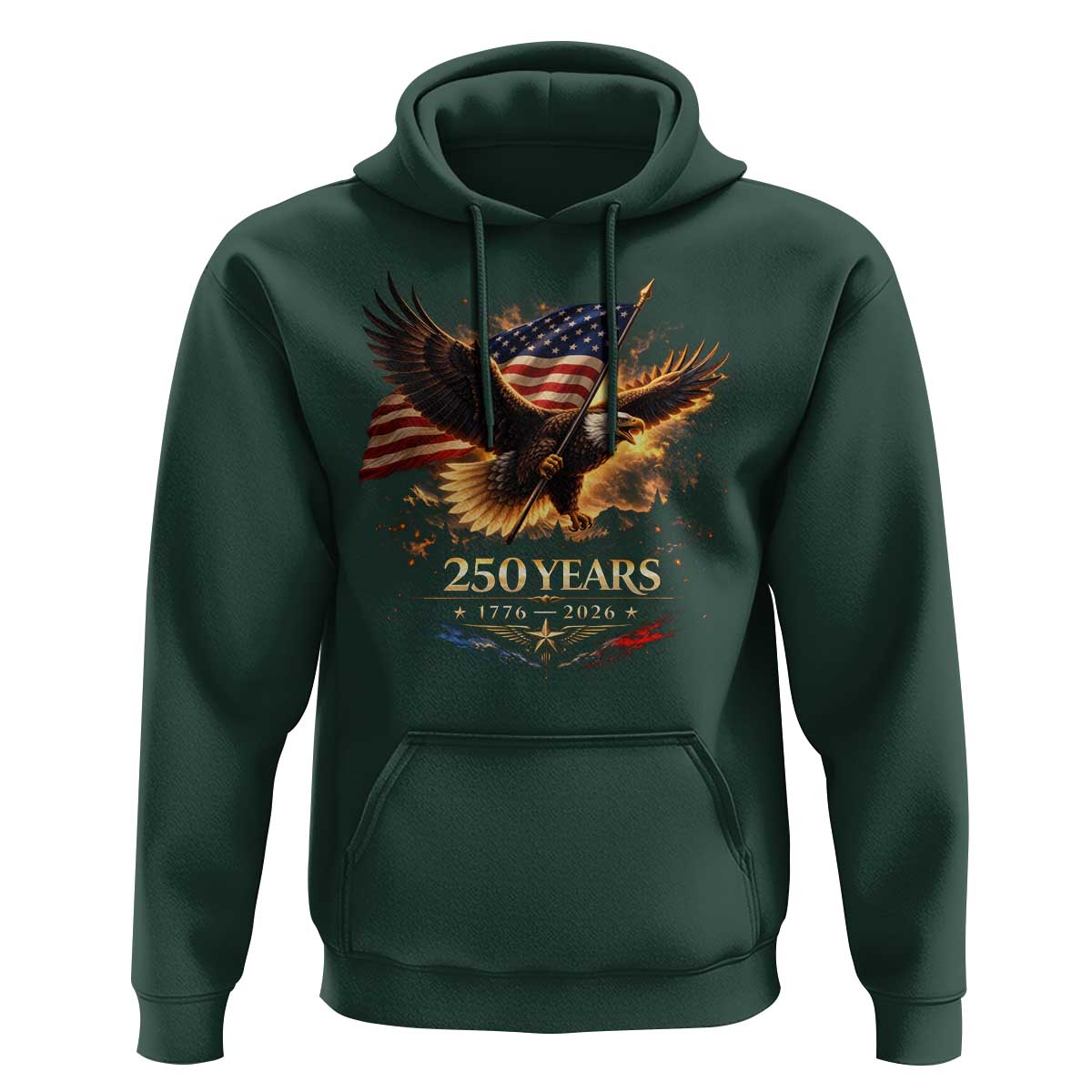 Eagle 250 Anniversary Usa Hoodie 1776 2026 Patriotic 4th Of July 250 Year American Flag