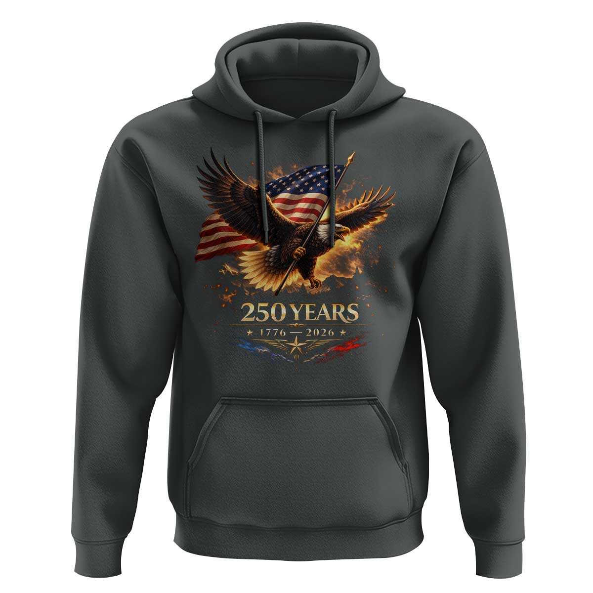 Eagle 250 Anniversary Usa Hoodie 1776 2026 Patriotic 4th Of July 250 Year American Flag