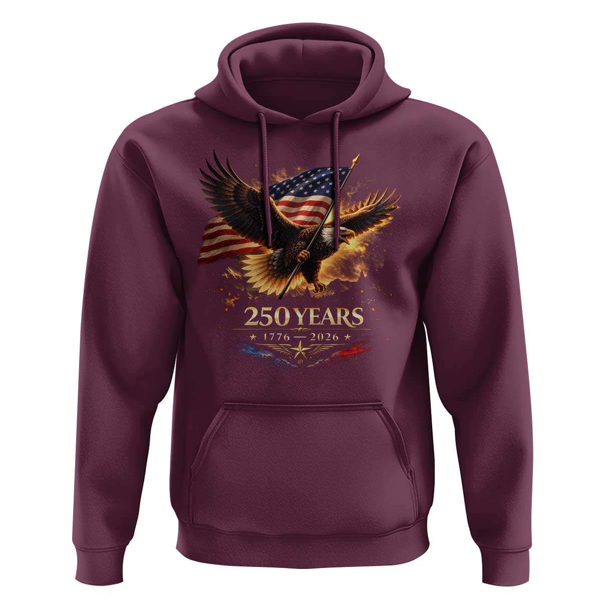 Eagle 250 Anniversary Usa Hoodie 1776 2026 Patriotic 4th Of July 250 Year American Flag
