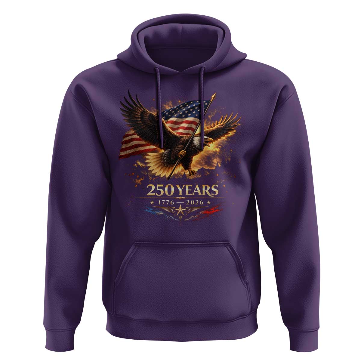 Eagle 250 Anniversary Usa Hoodie 1776 2026 Patriotic 4th Of July 250 Year American Flag