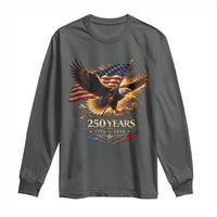 Eagle 250 Anniversary Usa Long Sleeve Shirt 1776 2026 Patriotic 4th Of July 250 Year American Flag