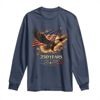 Eagle 250 Anniversary Usa Long Sleeve Shirt 1776 2026 Patriotic 4th Of July 250 Year American Flag