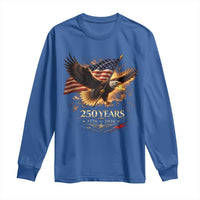 Eagle 250 Anniversary Usa Long Sleeve Shirt 1776 2026 Patriotic 4th Of July 250 Year American Flag