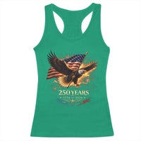 Eagle 250 Anniversary Usa Racerback Tank Top 1776 2026 Patriotic 4th Of July 250 Year American Flag