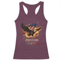 Eagle 250 Anniversary Usa Racerback Tank Top 1776 2026 Patriotic 4th Of July 250 Year American Flag