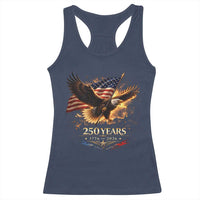 Eagle 250 Anniversary Usa Racerback Tank Top 1776 2026 Patriotic 4th Of July 250 Year American Flag