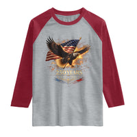 Eagle 250 Anniversary Usa Raglan Shirt 1776 2026 Patriotic 4th Of July 250 Year American Flag