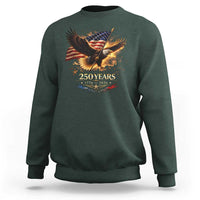 Eagle 250 Anniversary Usa Sweatshirt 1776 2026 Patriotic 4th Of July 250 Year American Flag