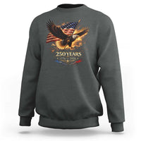 Eagle 250 Anniversary Usa Sweatshirt 1776 2026 Patriotic 4th Of July 250 Year American Flag