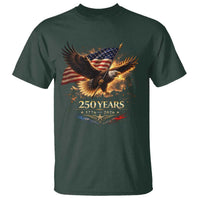 Eagle 250 Anniversary Usa T Shirt 1776 2026 Patriotic 4th Of July 250 Year American Flag