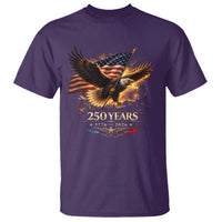 Eagle 250 Anniversary Usa T Shirt 1776 2026 Patriotic 4th Of July 250 Year American Flag