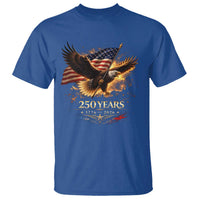 Eagle 250 Anniversary Usa T Shirt 1776 2026 Patriotic 4th Of July 250 Year American Flag