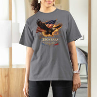 Eagle 250 Anniversary Usa T Shirt For Women 1776 2026 Patriotic 4th Of July 250 Year American Flag