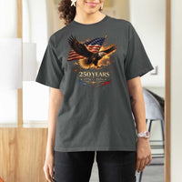 Eagle 250 Anniversary Usa T Shirt For Women 1776 2026 Patriotic 4th Of July 250 Year American Flag