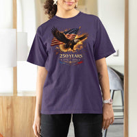 Eagle 250 Anniversary Usa T Shirt For Women 1776 2026 Patriotic 4th Of July 250 Year American Flag