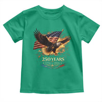 Eagle 250 Anniversary Usa Toddler T Shirt 1776 2026 Patriotic 4th Of July 250 Year American Flag