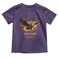 Eagle 250 Anniversary Usa Toddler T Shirt 1776 2026 Patriotic 4th Of July 250 Year American Flag