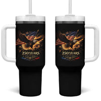Eagle 250 Anniversary Usa Tumbler With Handle 1776 2026 Patriotic 4th Of July 250 Year American Flag