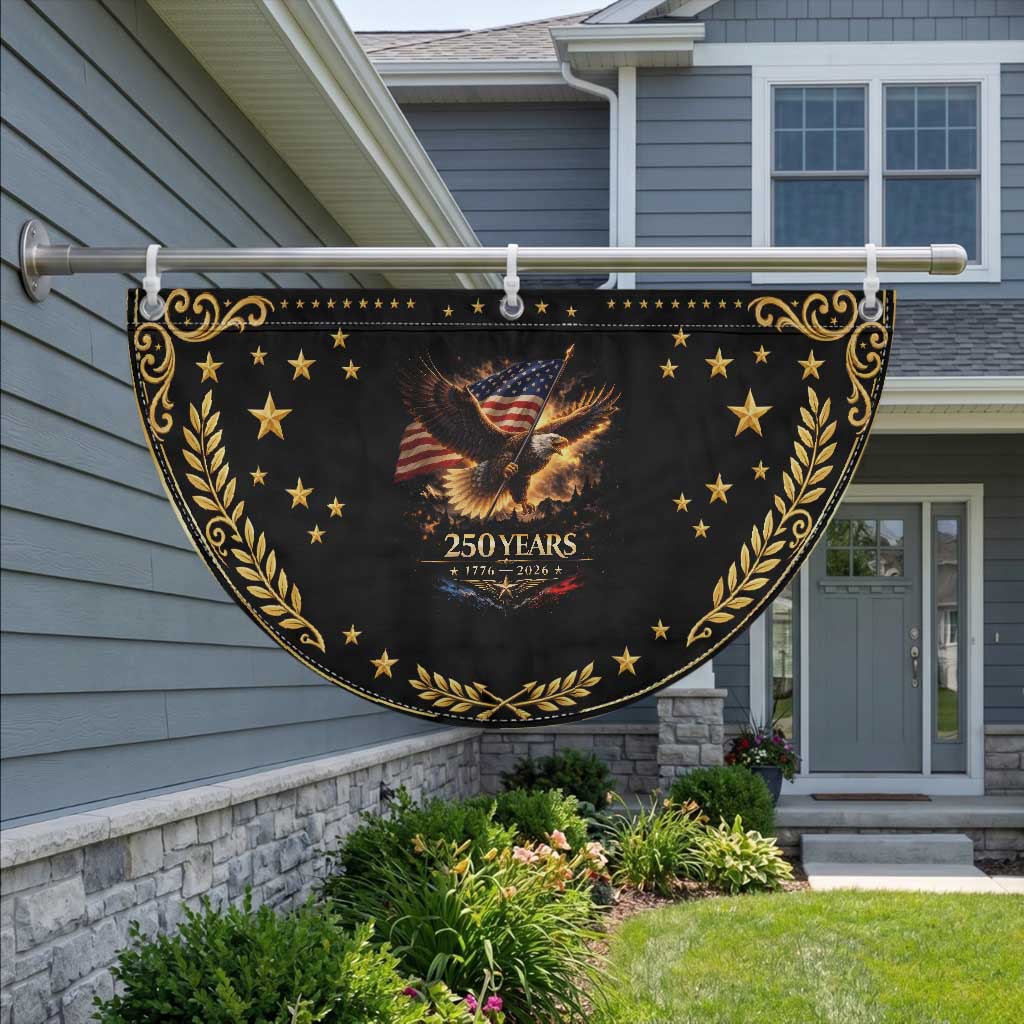 Eagle 250 Anniversary Usa Patriotic Fan Flag 1776 2026 4th Of July 250 Year American Flag