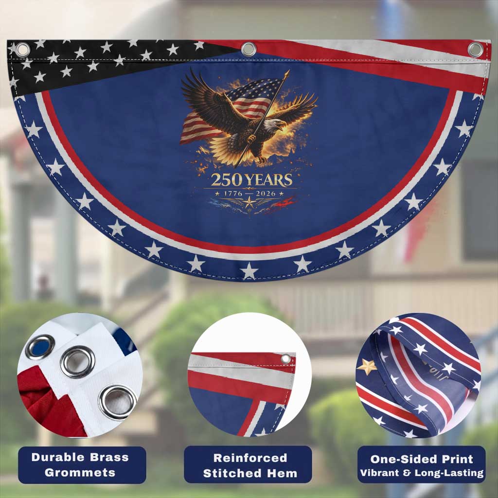 Eagle 250 Anniversary Usa Patriotic Fan Flag 1776 2026 4th Of July 250 Year American Flag