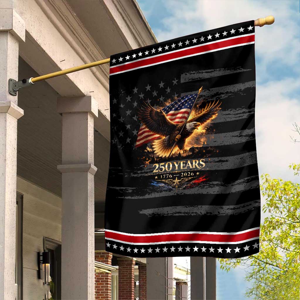Eagle 250 Anniversary Usa Patriotic Garden Flag 1776 2026 Patriotic 4th Of July 250 Year American Flag