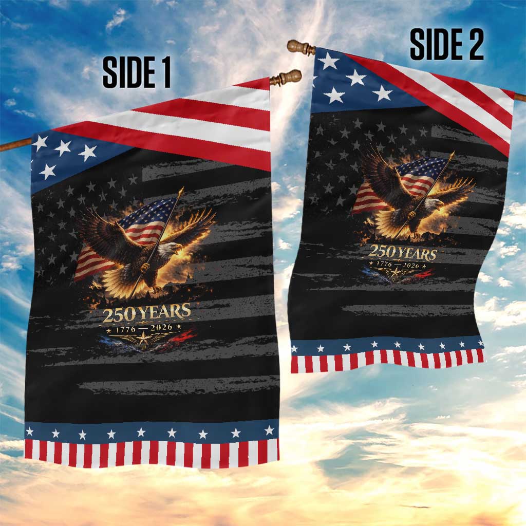 Eagle 250 Anniversary Usa Patriotic Garden Flag 1776 2026 Patriotic 4th Of July 250 Year American Flag