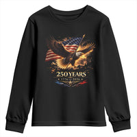 Eagle 250 Anniversary Usa Youth Sweatshirt 1776 2026 Patriotic 4th Of July 250 Year American Flag