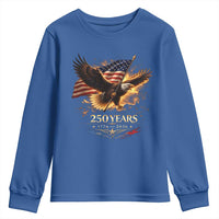 Eagle 250 Anniversary Usa Youth Sweatshirt 1776 2026 Patriotic 4th Of July 250 Year American Flag