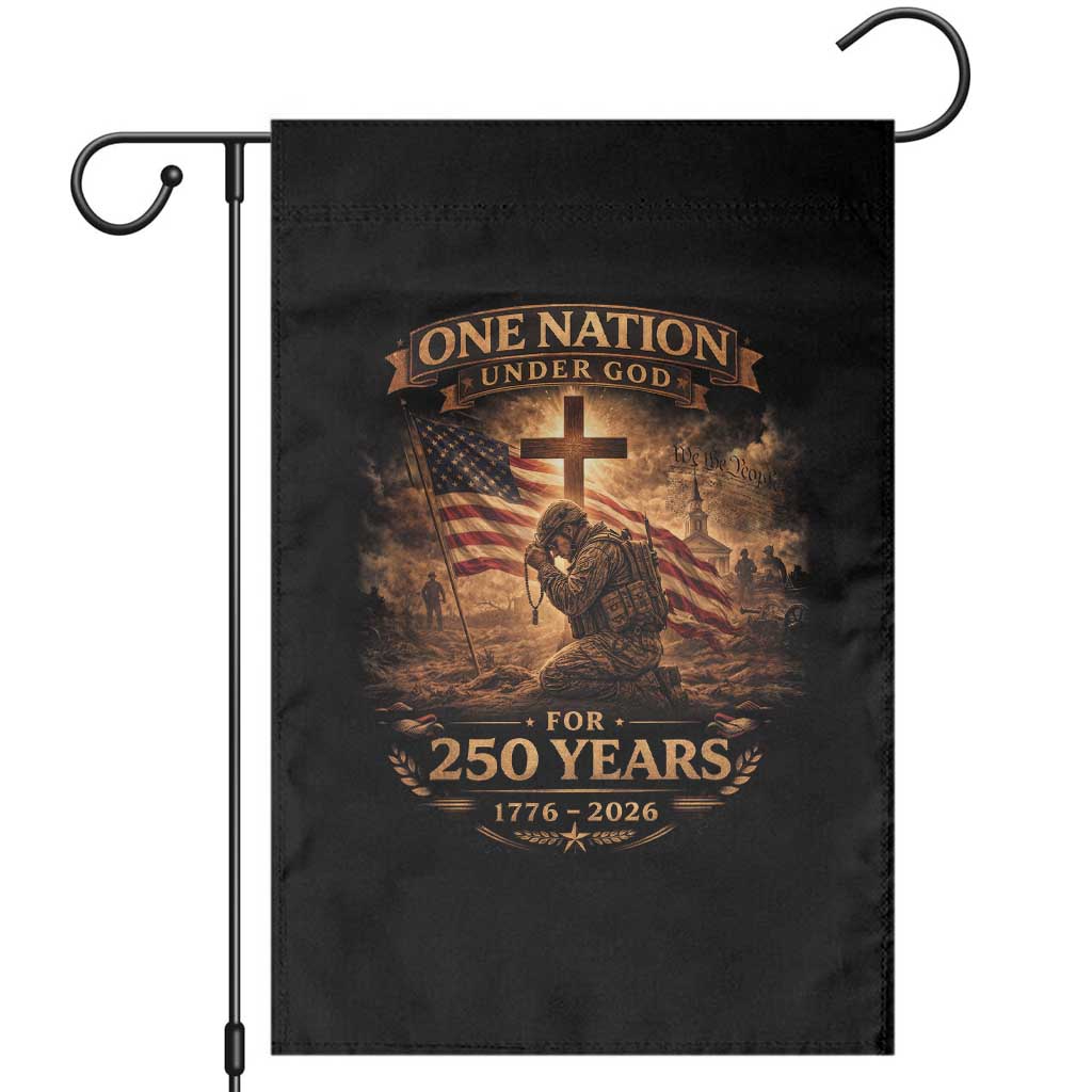 Blessings 250 Years America Garden Flag Christian Patriotic One Nation Under God US Flag
