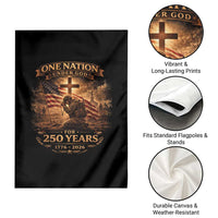 Blessings 250 Years America Garden Flag Christian Patriotic One Nation Under God US Flag