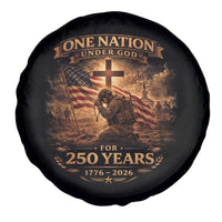 Blessings 250 Years America Spare Tire Cover Christian Patriotic One Nation Under God US Flag