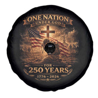 Blessings 250 Years America Spare Tire Cover Christian Patriotic One Nation Under God US Flag