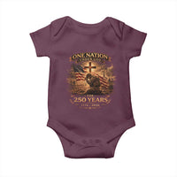 Blessings 250 Years America Baby Onesie Christian Patriotic One Nation Under God US Flag