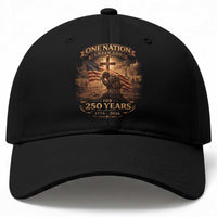 Blessings 250 Years America Baseball Cap Christian Patriotic One Nation Under God US Flag