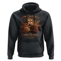 Blessings 250 Years America Hoodie Christian Patriotic One Nation Under God US Flag