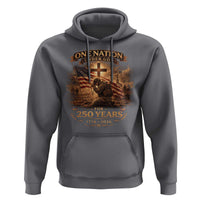 Blessings 250 Years America Hoodie Christian Patriotic One Nation Under God US Flag
