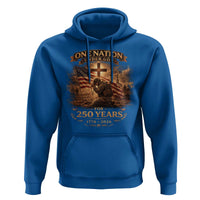 Blessings 250 Years America Hoodie Christian Patriotic One Nation Under God US Flag