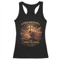 Blessings 250 Years America Racerback Tank Top Christian Patriotic One Nation Under God US Flag