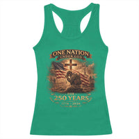 Blessings 250 Years America Racerback Tank Top Christian Patriotic One Nation Under God US Flag