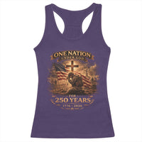 Blessings 250 Years America Racerback Tank Top Christian Patriotic One Nation Under God US Flag