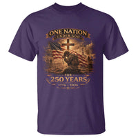 Blessings 250 Years America T Shirt Christian Patriotic One Nation Under God US Flag