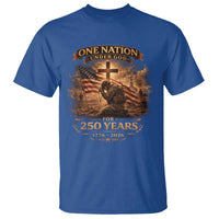 Blessings 250 Years America T Shirt Christian Patriotic One Nation Under God US Flag