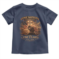 Blessings 250 Years America Toddler T Shirt Christian Patriotic One Nation Under God US Flag