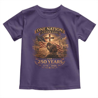 Blessings 250 Years America Toddler T Shirt Christian Patriotic One Nation Under God US Flag