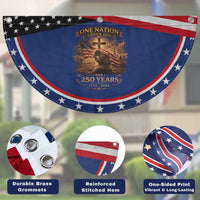 Blessings 250 Years America Patriotic Fan Flag Christian One Nation Under God US Flag