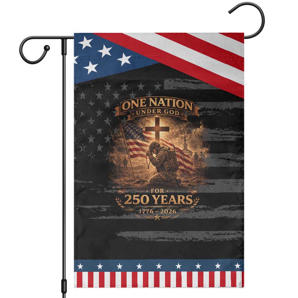 Blessings 250 Years America Garden Flag Christian Patriotic One Nation Under God US Flag