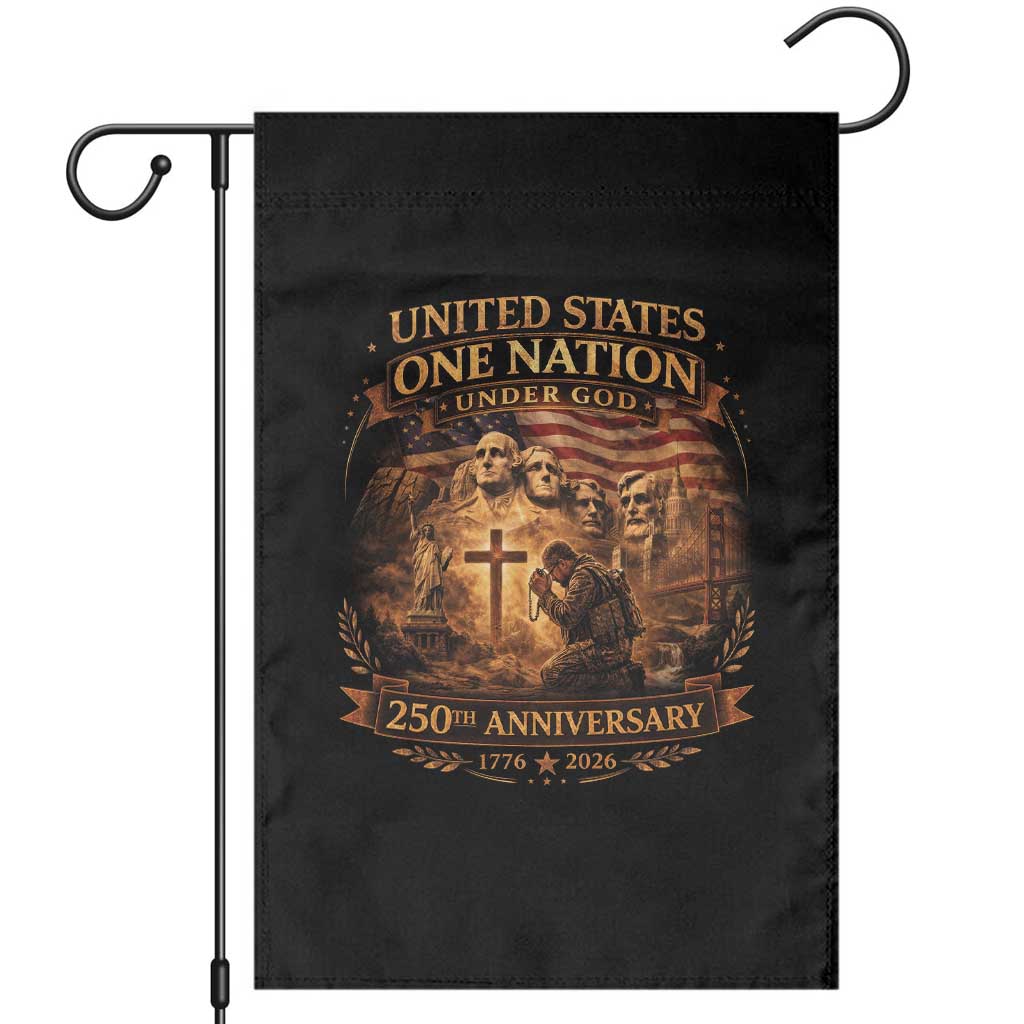 Blessings 250 Years America Garden Flag Christian Patriotic One Nation Under God Founding Fathers