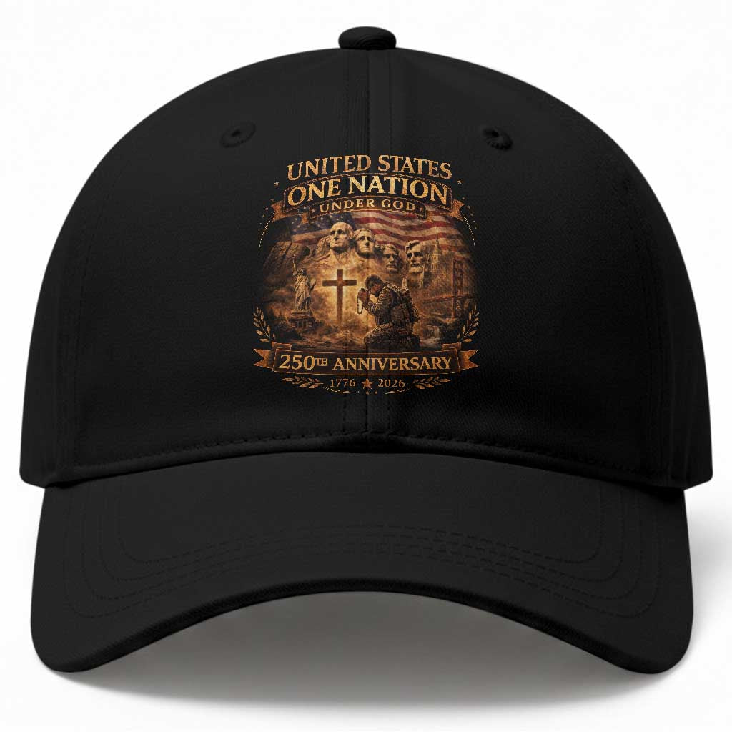 Blessings 250 Years America Baseball Cap Christian Patriotic One Nation Under God Founding Fathers
