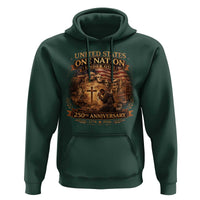 Blessings 250 Years America Hoodie Christian Patriotic One Nation Under God Founding Fathers