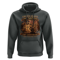 Blessings 250 Years America Hoodie Christian Patriotic One Nation Under God Founding Fathers